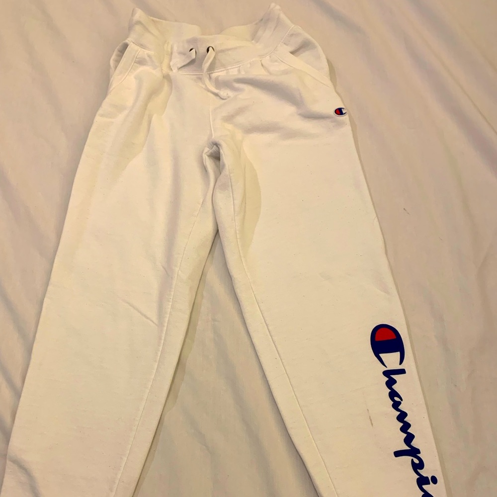 Men’s Champion White Sweatpants S